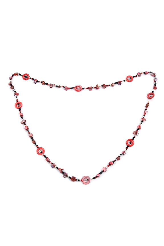 Resin Seed Beads Big Choker Beaded Necklace for Women Jewelry for Women Size 40" Birthday Christmas Gifts