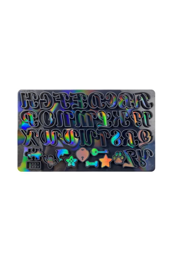 Resin Silicone, Keychain Resin ,Resin Casting Letter Mold for Keychain Pendant