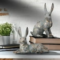 thumbnail image 1 of Resin Sit And Lay Rabbit 17" 2 Assorted, 1 of 3