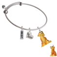thumbnail image 1 of Resin Sitting Puppy Big Sister Heart Expandable Bangle Bracelet, 1 of 1
