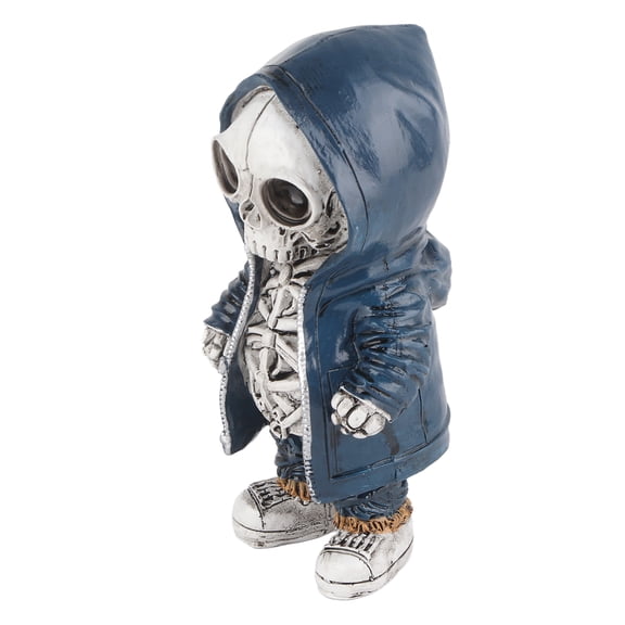 Resin Skeleton Statue Exquisite Skeleton Figurine for Halloween Party Home Table Decoration (1.6 x 2.2 x 5.3 in / 4 x 5.5 x 13.5 cm) Type C