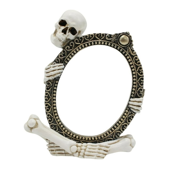 Resin Skull Picture Frame Ornament Skeleton Frames Decoration Halloween Home Party Centerpieces For Theme Event