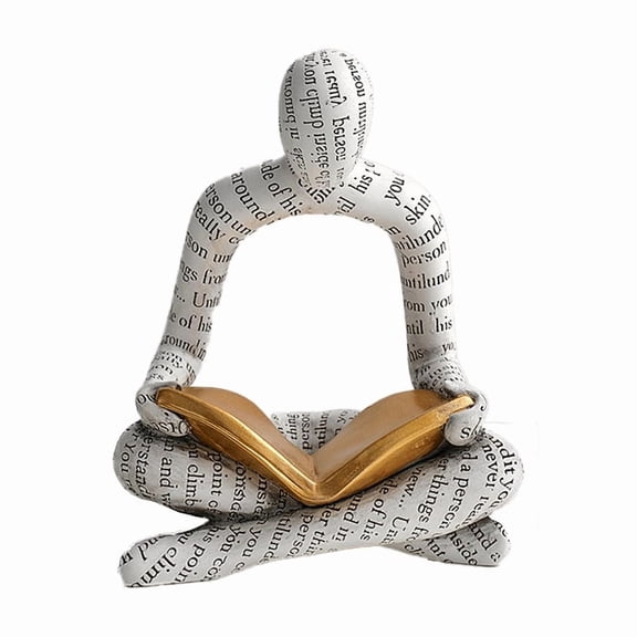 Resin Small Character Ornaments Figurines Decoration for Home Decor,White