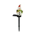 thumbnail image 1 of Resin Snowman Solar Lights - Outdoor Waterproof Christmas Garden Stake Lights for Patio Yard, 1 of 6
