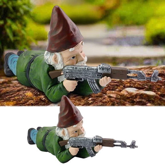 Resin Soldier Garden Statue Outdoor For Patio And Pot Display Classic Figure Sculpture