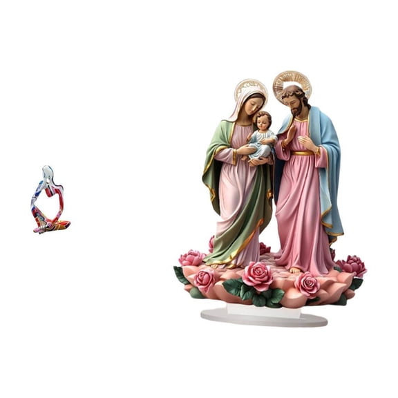 Resin Statue Acrylic Decor Figurine Ornament Smooth Polyresin Material for Home Office Bedroom