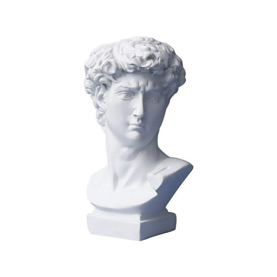 Jingting Greek Mythology David Head Bust 15.5cm Resin Sculpture