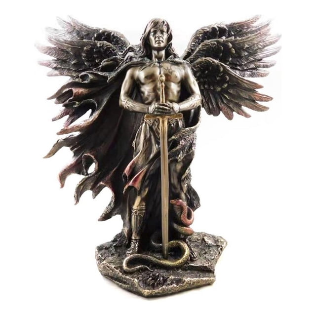 Bronzed Metradon The Six Winged Religious Angel Seraphim 28cm main image 1