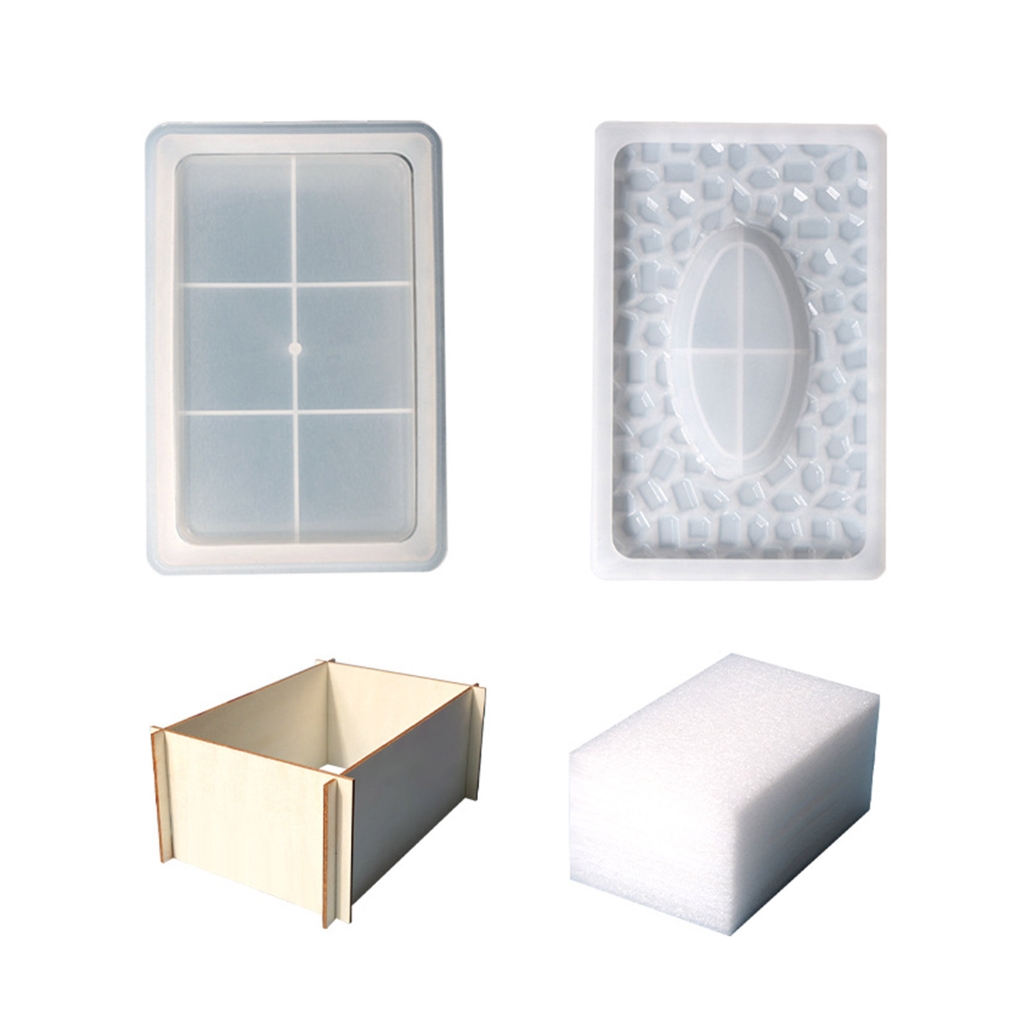 Resin Storage Box Molds,Silicone Resin Box Molds Rectangle Epoxy Resin ...