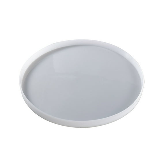 Resin Table Mold Large Round Tray Epoxy Casting Mold Serving Board Silicone Mold