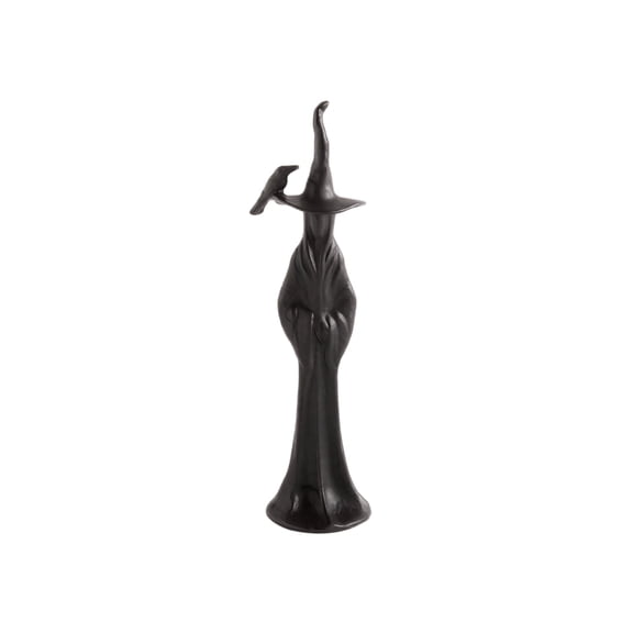 Resin Tabletop Gothic Decor Witch Statue, 6.3-in Retro Style Decor, Bookshelf Desktop Decoration (#1)