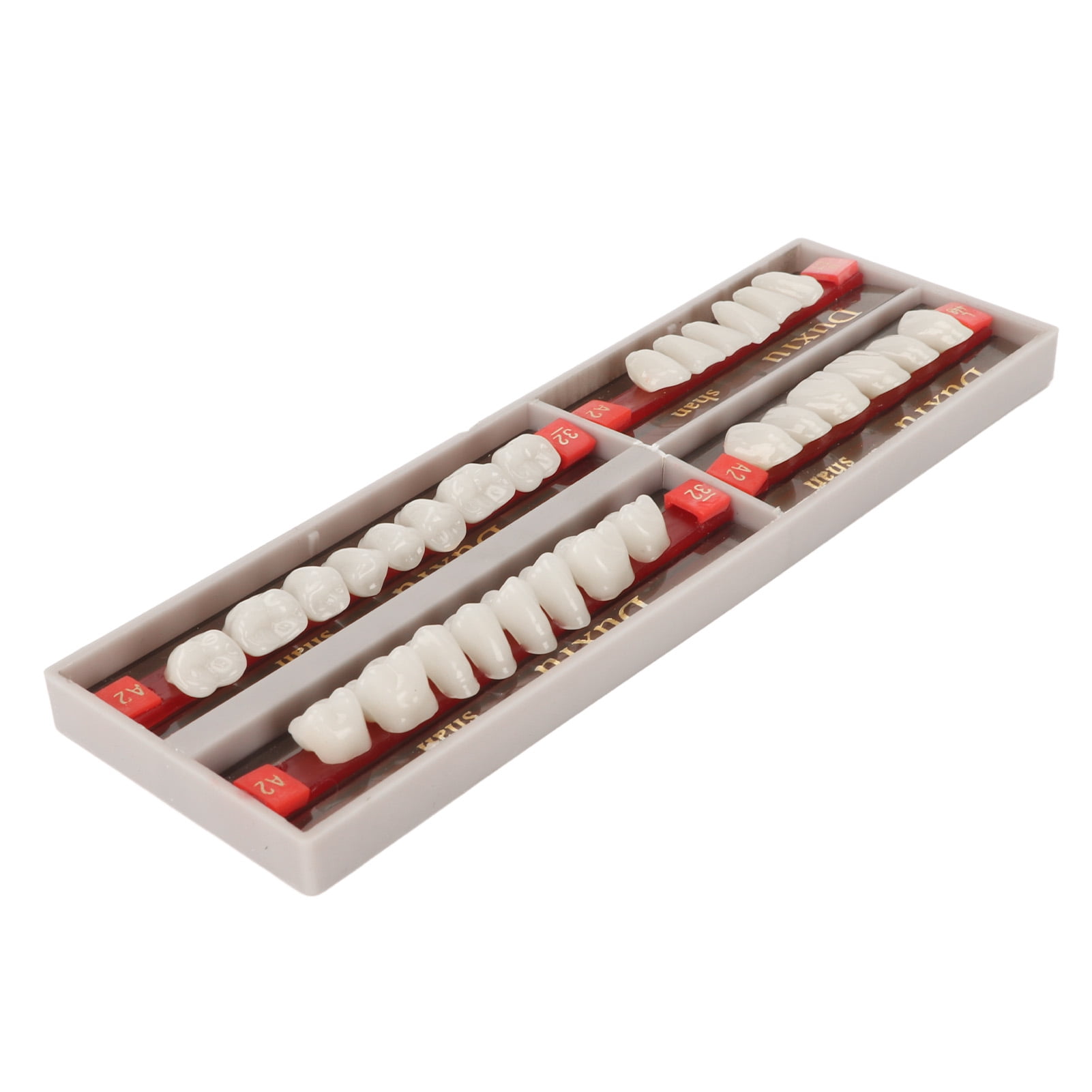 Resin Teeth, 28Pcs Clean Mild A2 Resin Denture For Halloween Horror