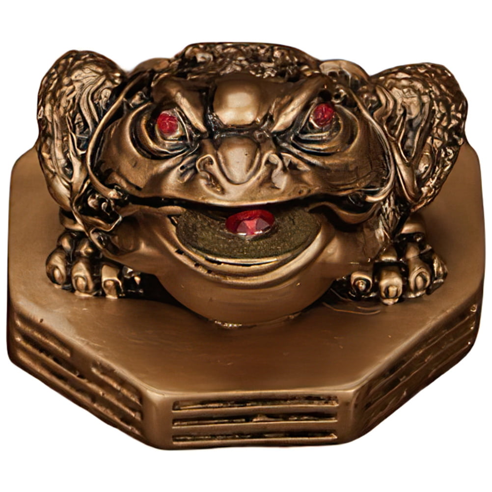 Qnmwood Vintage Coin Toad Statue Feng Shui Figurine for Wealth and Luck ...