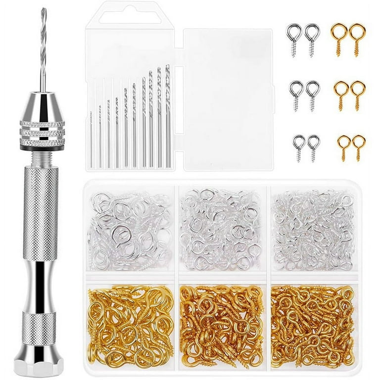 Resin Tools Kit with 1Pcs Pin Vise Hand Drill 10Pcs Drill Bits and