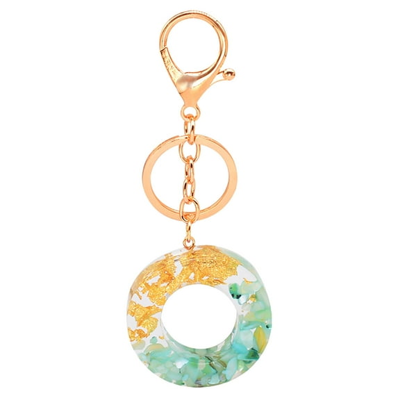 Translucent Letter Keychain Resin Pendant Durable Stylish Accessory for Keys Bags Personalization