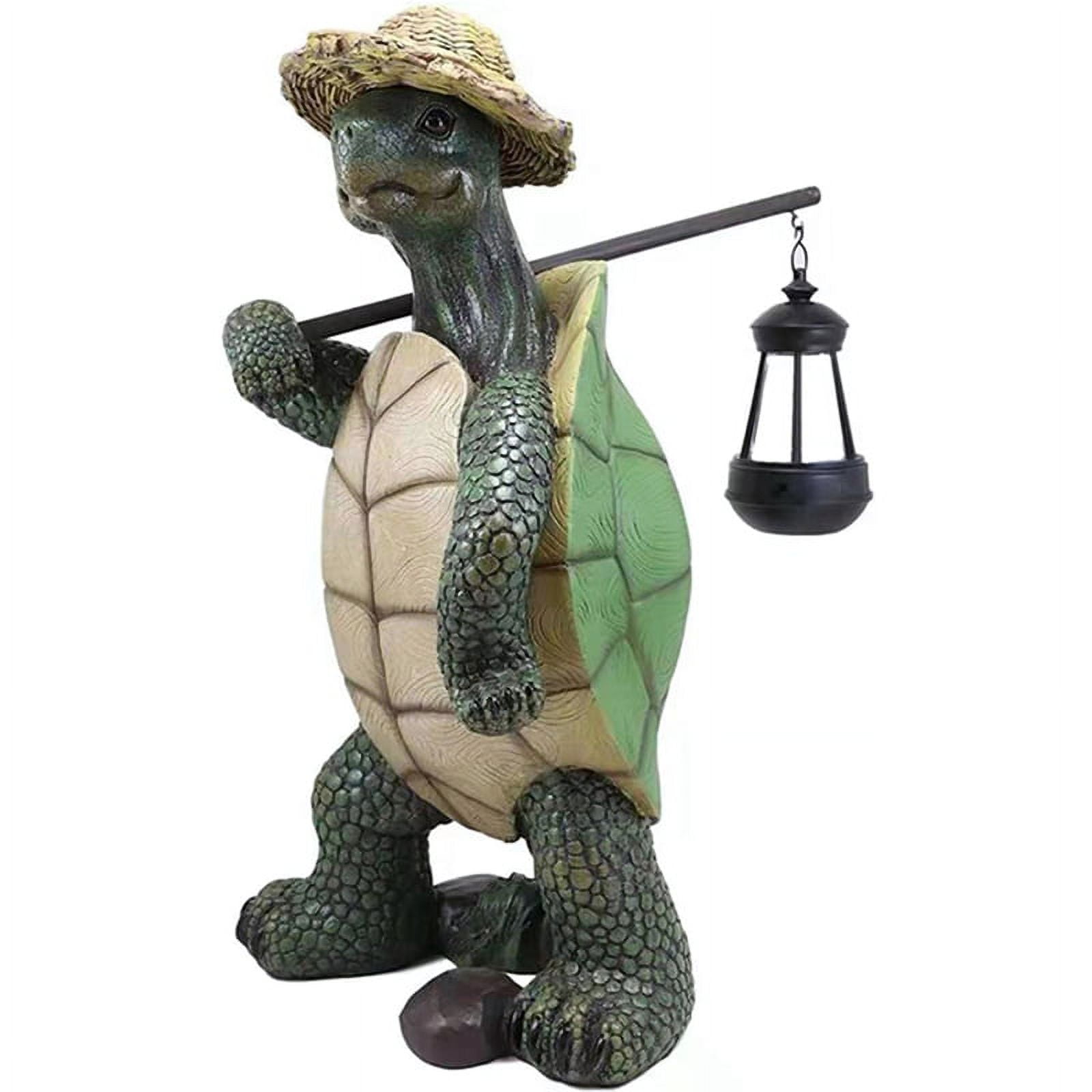 Resin Traveling Turtle Garden Statue Tortoise Sculptures Garden Statues