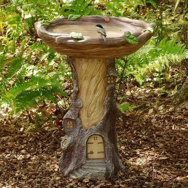 Resin Tree Birdbath Polyresin Antique Garden Bird Bath For Home Garden Yard