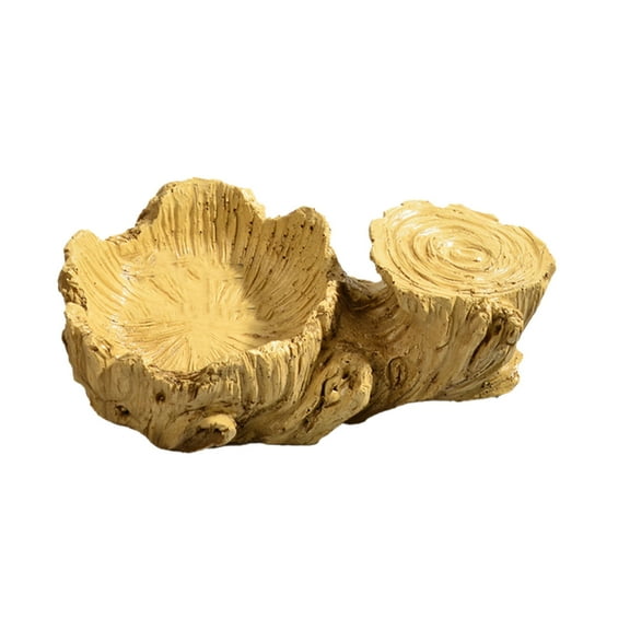 Resin Tree Root Planter Tray for Wood, Desktop Decoration with Natural Wood Look for Home and Office Plant Display