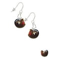 thumbnail image 1 of Resin Turkey Heart French Earrings, 1 of 1