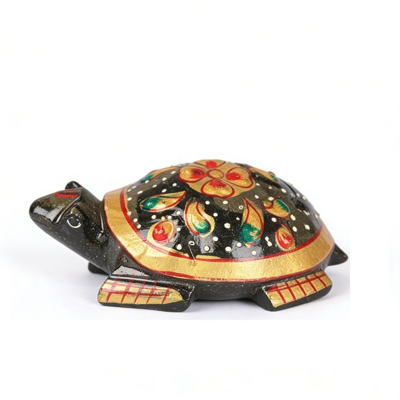 Resin Turtle Figurine 2.4in - For Home Decor Desk Feng Shui Reiki Healing Gift