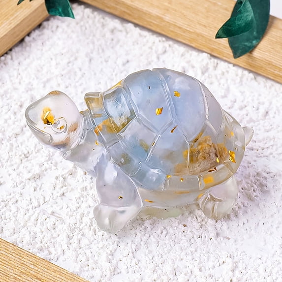 Resin Turtle Ornament for Home Fengshui Statue Longevity Tortoise Figurine Zen Desktop Decoration for Animal Lovers Birthday Christmas