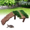 thumbnail image 1 of Resin Turtle Terrapin Dock Tortoise Basking Platform with Ramp Ornament Durable Friendly for Terrarium Tank Cave Hide-Out easy to clean , 16x9x6cm B, 1 of 9