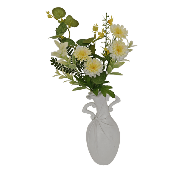 Resin Vase,Modern Home Decor Farmhouse Decor, Home Decorative Vase, Vases for Your Kitchen, Bedroom, Office, Living Room, Bathroom, Shelf Centerpiece Table Decorations,Housewarming