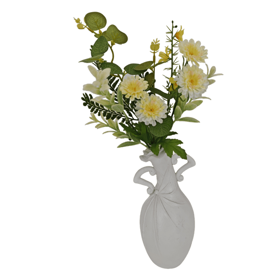 Resin Vase,Modern Home Decor Farmhouse Decor, Home Decorative Vase, Vases for Your Kitchen, Bedroom, Office, Living Room, Bathroom, Shelf Centerpiece Table Decorations,Housewarming