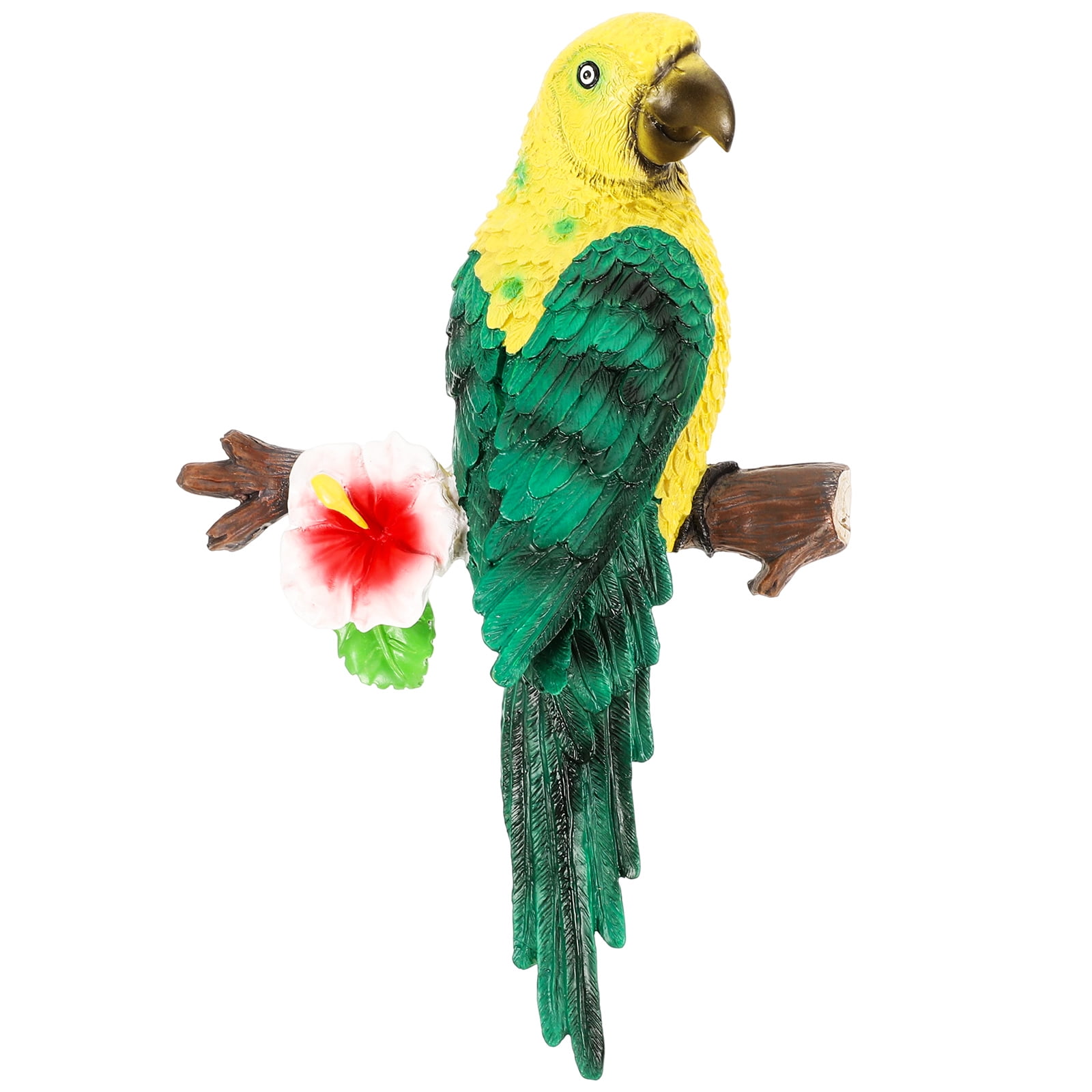 Resin Wall Decor Parrot Statue Wall Hanging Ornament Wall Sculpture