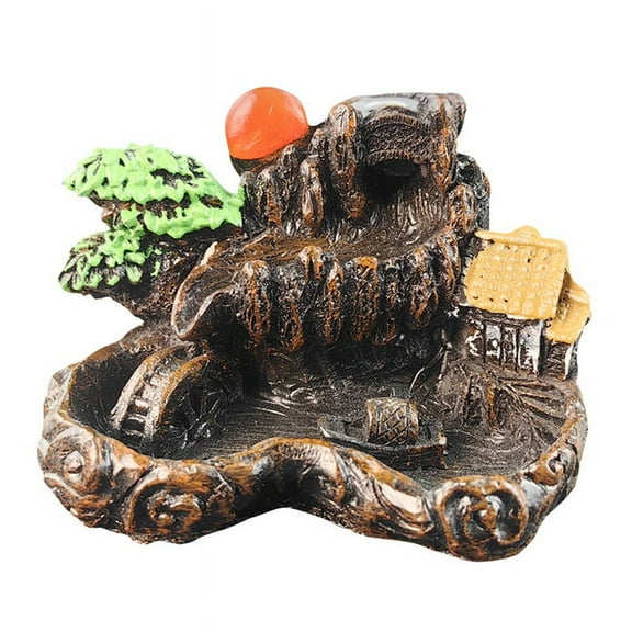 Resin Waterfall Backflow Incense Burner, Diffuser Ornament, Decorative Home Decor, Room Decor