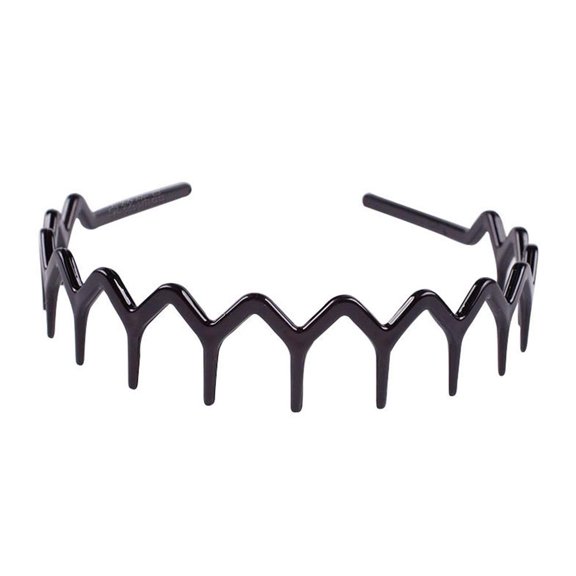 Resin Wavy Headband for Sport, Bangs Holder Hair Accessory
