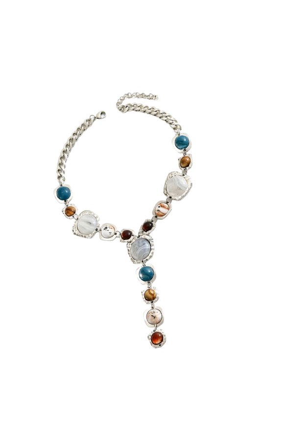 Resin Y Design Statement Chain For Casual Formal Wear