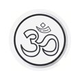 thumbnail image 1 of Resin and Concrete Coasters | Supernatural Magic OM Symbol | Meditation Cement Coasters | Spiritual Home Decor | Fathers Day Gift, 1 of 4