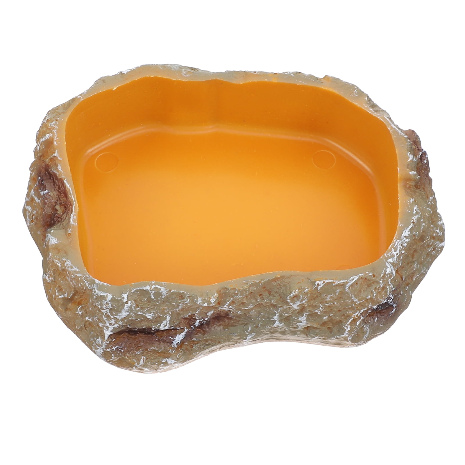 Resin for Reptiles Bearded Dragon Accessories Tank Land Turtle Climbing Pet Food Bowl Water