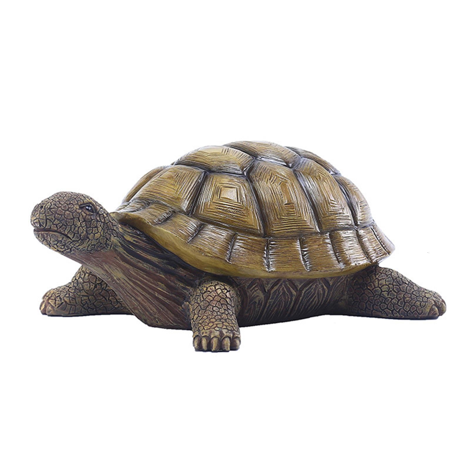 Resin for Turtle Statue Lucky Fengshui Ornament Art Decor for Indoor Outdoor Garden Yard Decoration Figur