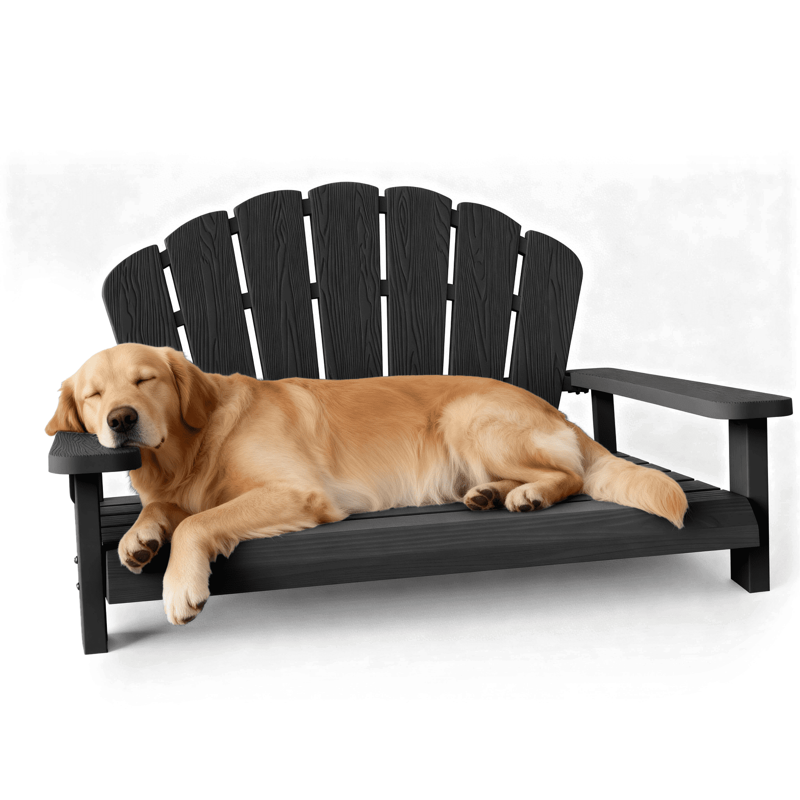Easy Up Resin pet bed/chair, waterproof, sunproof, scratch and bite resistant, suitable for outdoor gardens, patios, bedrooms, living rooms, cats, dogs, and rabbits.
