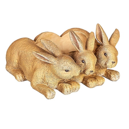 Resin planter, Bunnies