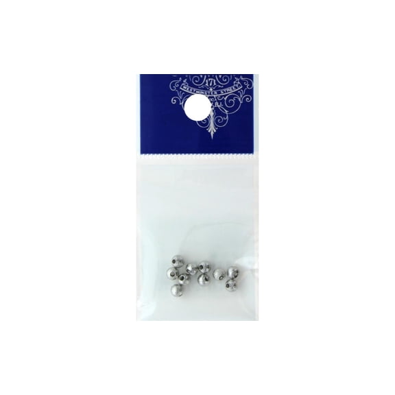 Resinate Bead Tiny Metal Star Dust 4mm Silver 10pc