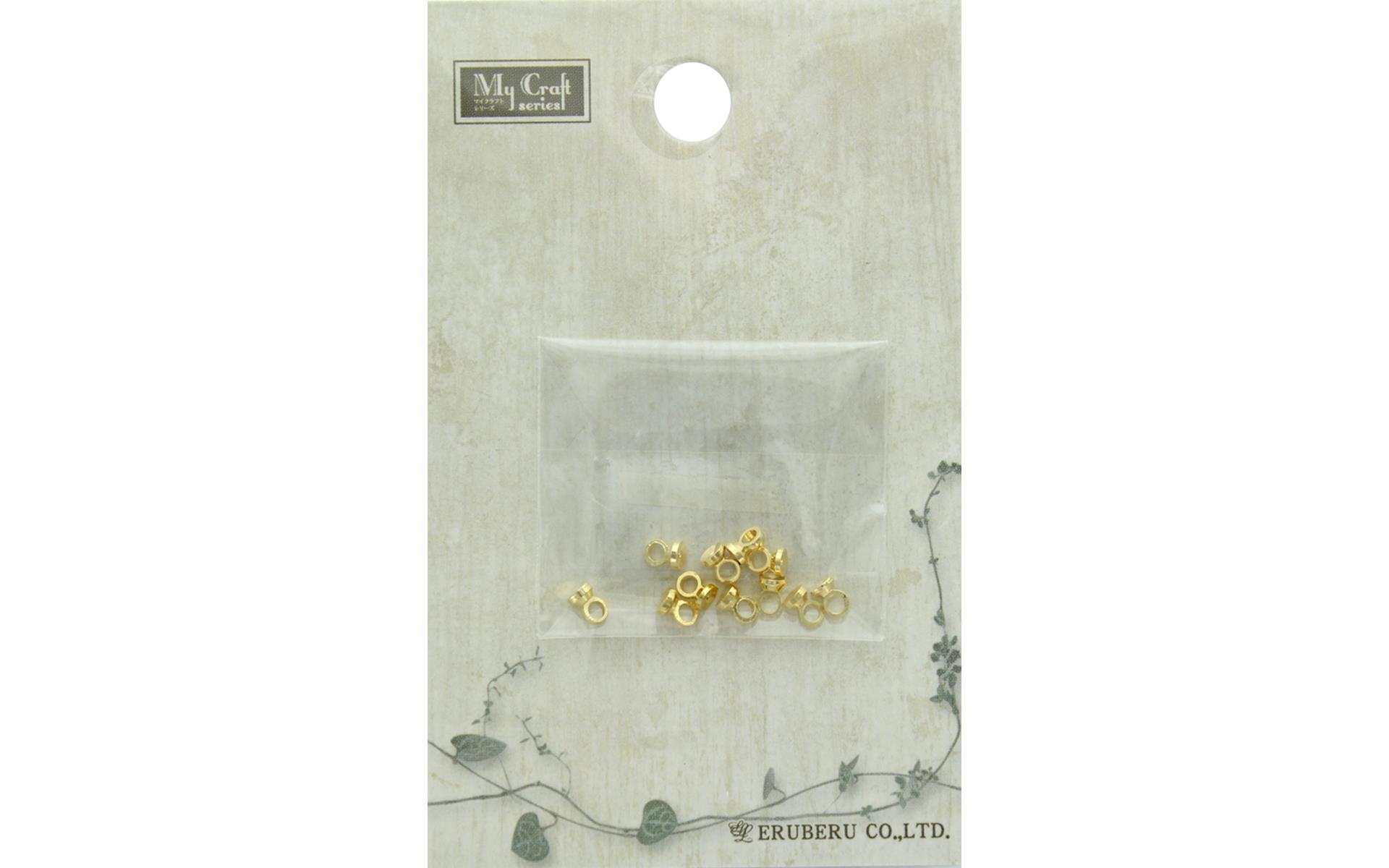 Resinate Eyebolt Cap Gold 10pc