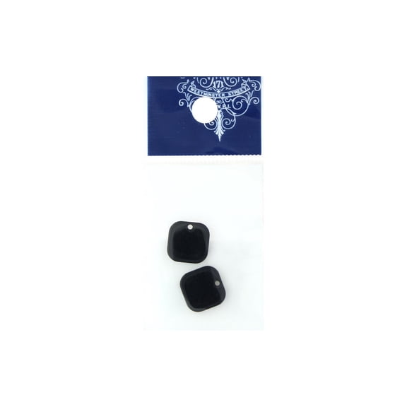 Resinate Plate Part Square Black 2pc