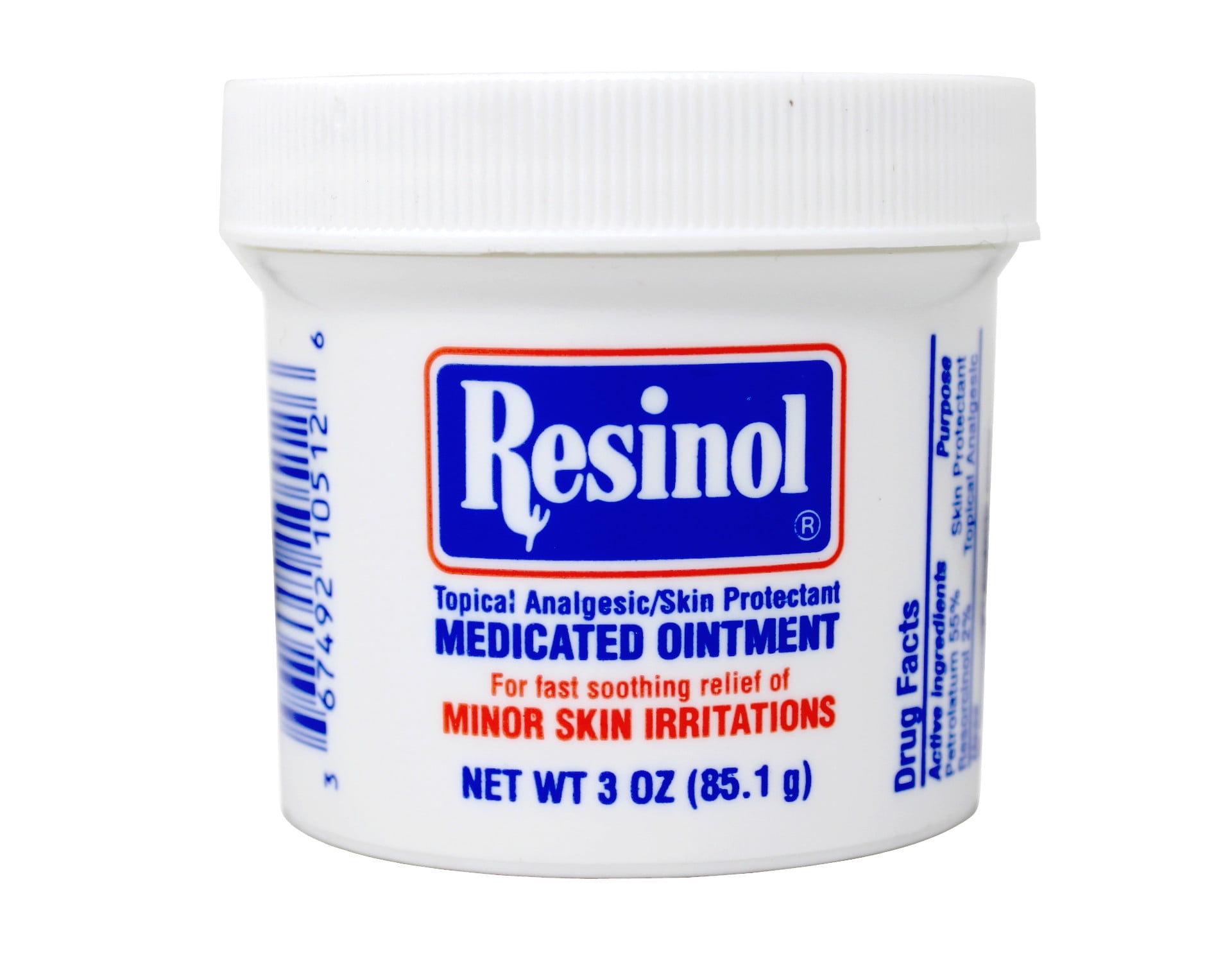 Resinol Medicated Ointment For Itch Relief And Protection Of Skin Rashes  and Irritations, 3 Ounce Jar