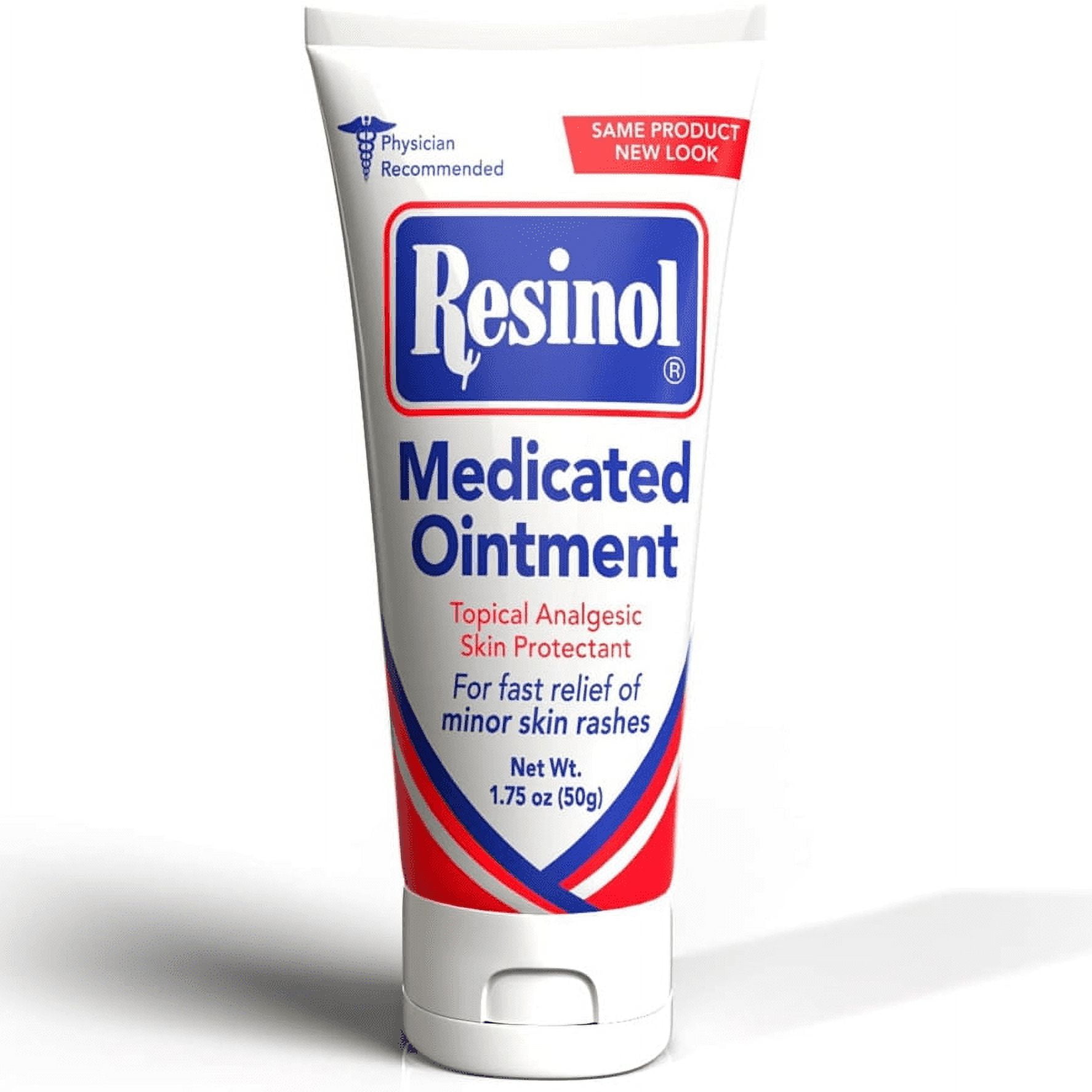 Resinol Medicated Ointment with Zinc Oxide for Pain Relief & Protection