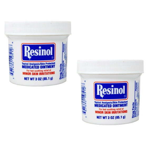Resinol Ointment Jar - 3.3 Oz ( 2 pack ) FRESH PHARMACY STOCK!