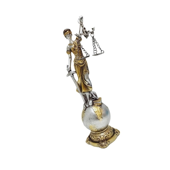 Resins Justice Goddess Statue Symbolizing Fairness and Objectivities Figurine
