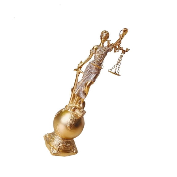 Resins Justice Goddess Statue Symbolizing Fairness and Objectivities Figurine