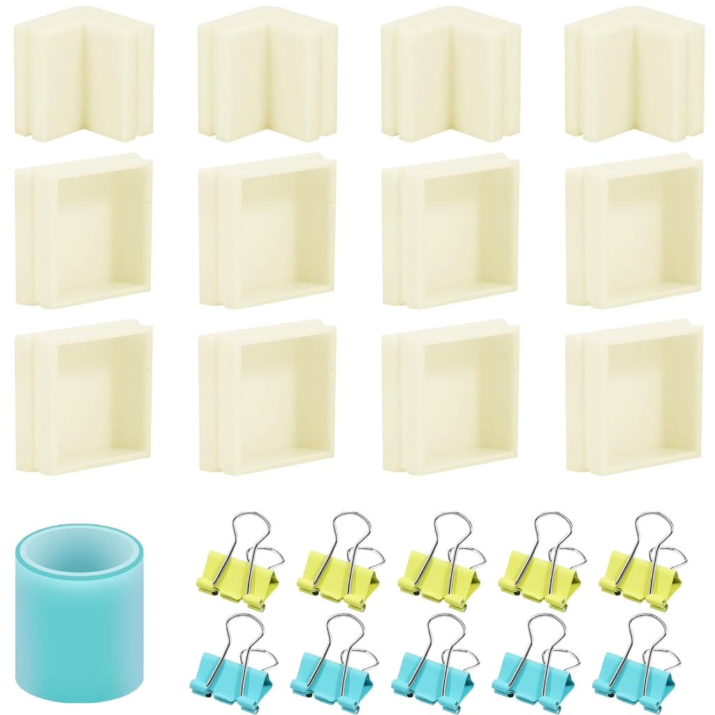 Adjustable Molds Housing Frame for Silicones Mold Making for Resins Molds Kits Soap Molds Candle Molds with Binders Clip