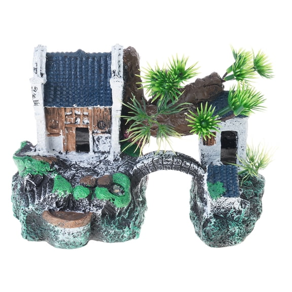 Resins Mountain Aquariums Decoration Natural Underwater Artificial Landscape for Pet Resting and Playing