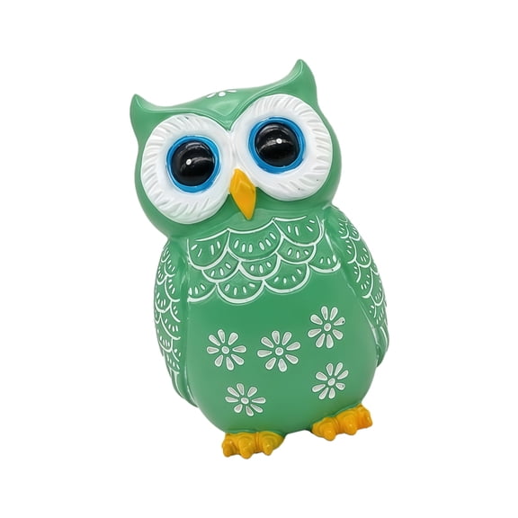 Resins Owl Statue Modern Shelf Decors Accents Small Sculptures Gift