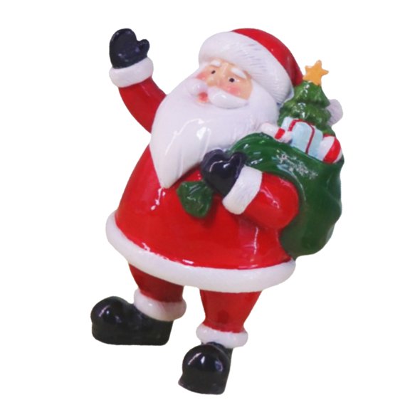 Resins Santa Statuette Holiday Decoration For Living Room Or Office Display