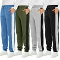 thumbnail image 1 of Resinta 4 Pack Boys' Fleece Sweatpants Kids Athletic Jogger Pants with Pockets Drawstring, 1 of 7